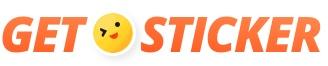 text sticker logo