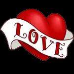 love heart with flowers